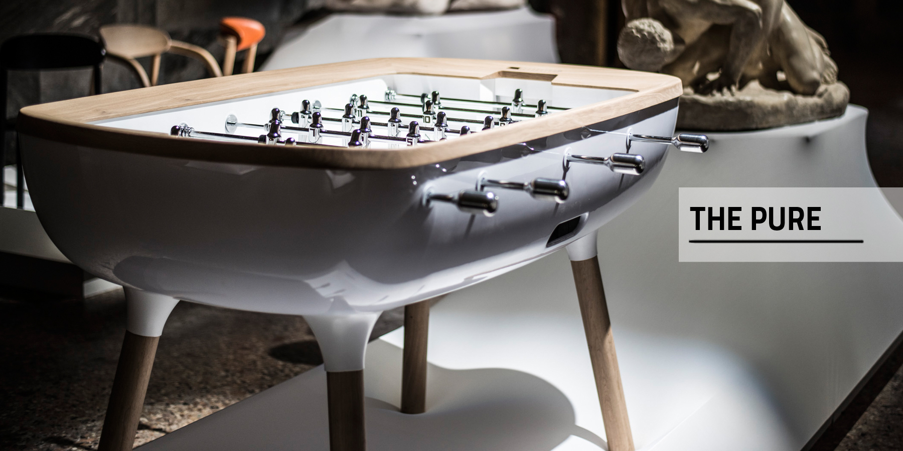 Design foosball table The Pure - Alain Gilles - Babyfoot By Toulet