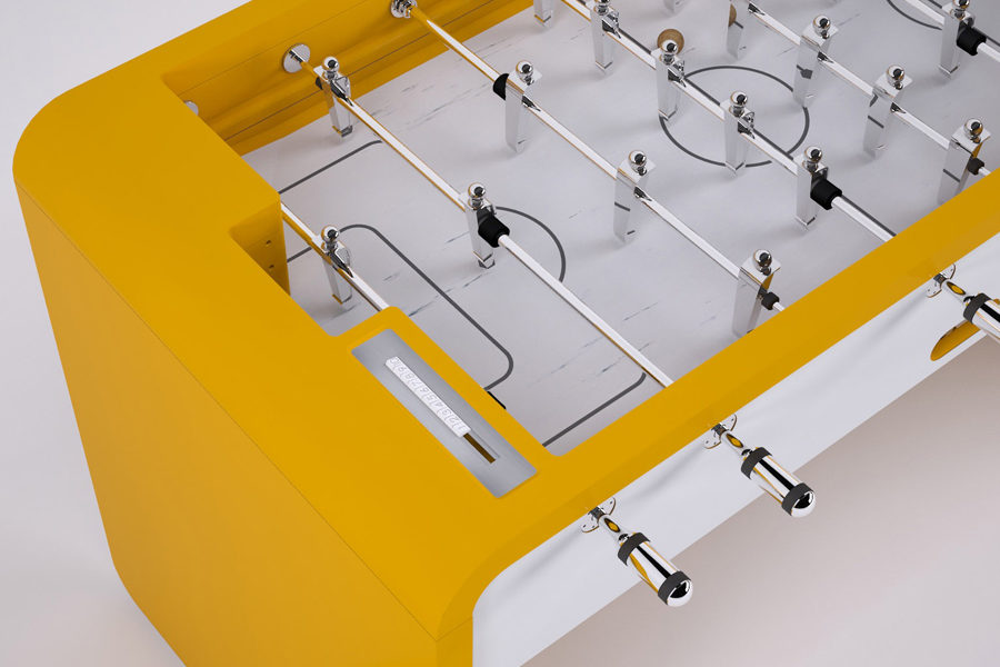 Yellow foosball table T22 - Modern - Babyfoot By Toulet
