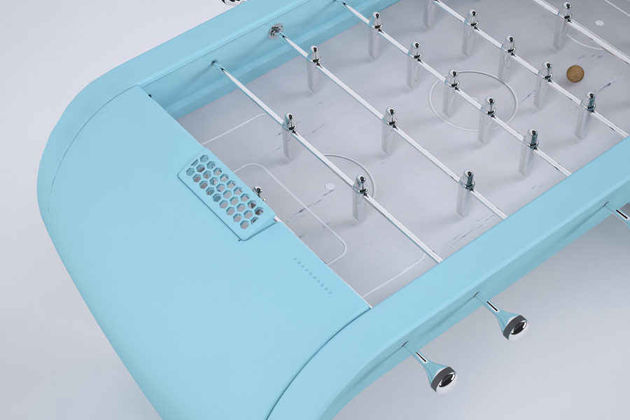 blue foosball table Blackball - Design - Babyfoot By Toulet