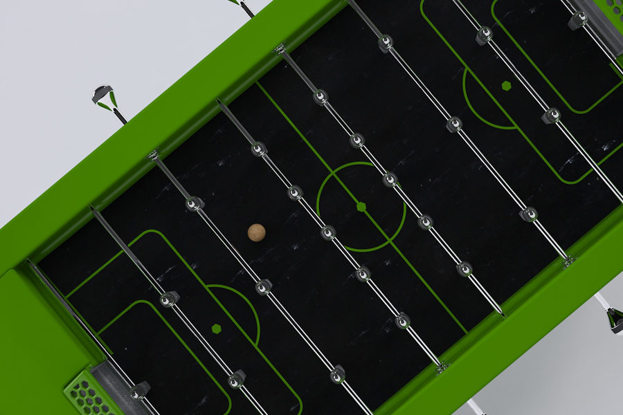 Green foosball table design Blackball - Babyfoot By Toulet