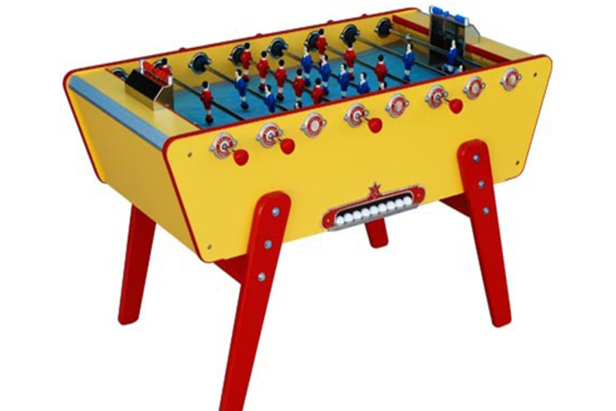 Stella foosball table yellow and red - Babyfoot By Toulet