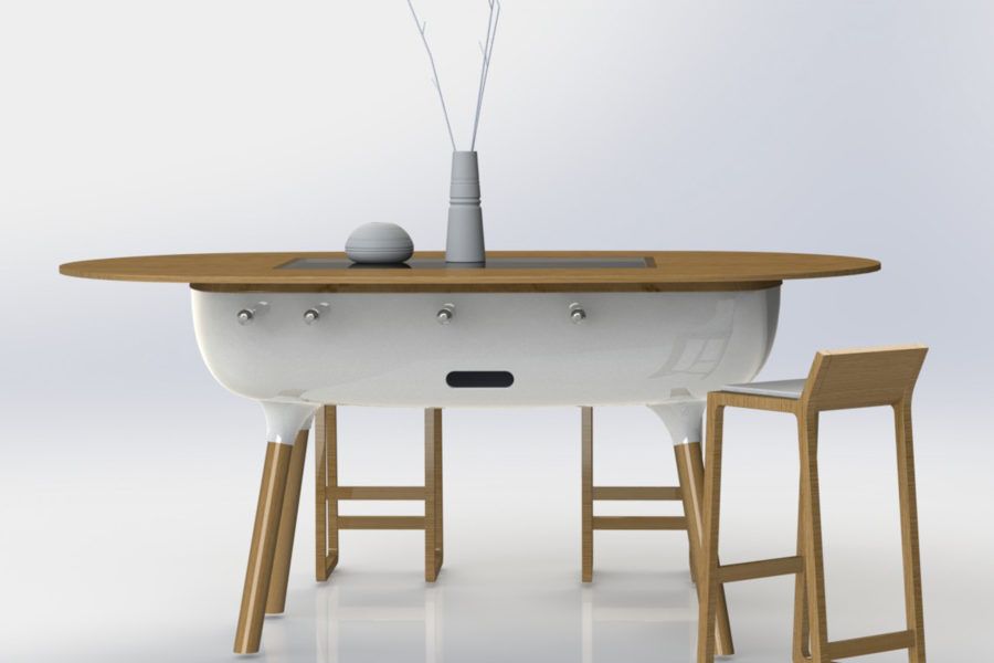 Foosball table design convertible into a design - Pure