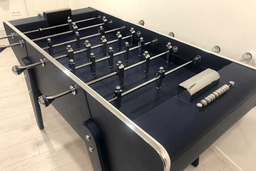 Modern leather foosball table - Specialist Leather - Luxe - Debuchy By Toulet