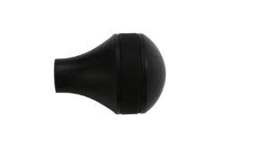 Handle round plastic black - Foosball Toulet