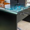 T22 foosball table modern black - Glass top - Babyfoot By Toulet