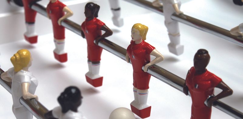 Female players customizable foosball table - Babyfoot By Toulet