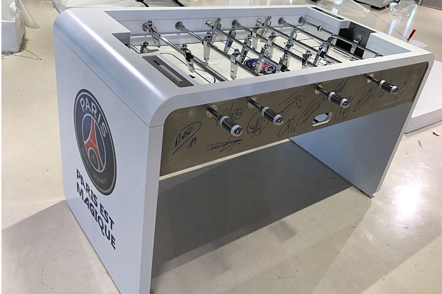 T22 customized PSG foosball table - Babyfoot By Toulet