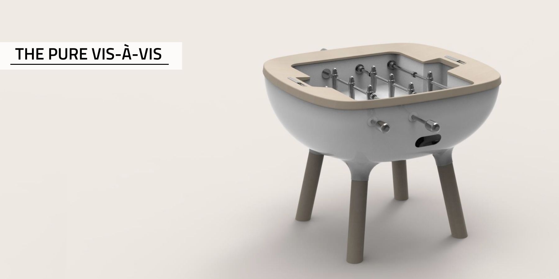 designer foosball table Alain Gilles small - Babyfoot by Toulet
